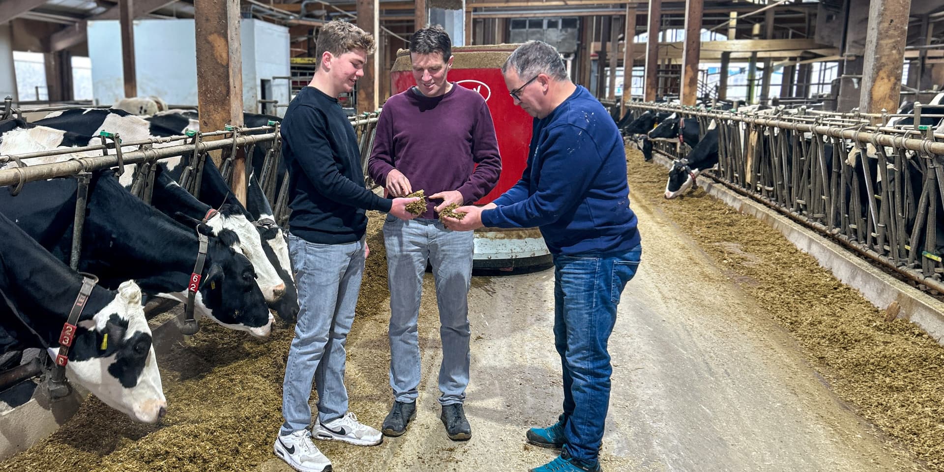 Jürgen Fleig am Lely-Melkroboter – Milchwirtschaft Poolehof Nordstetten